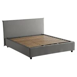 Letto matrimoniale Ariadni, con materasso Cm 160x200 incluso,<Dmora Cheap