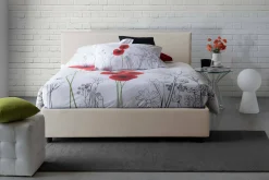 Letto matrimoniale Ariadni, con materasso Cm 160x200 incluso,<Dmora Clearance