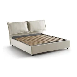Letto matrimoniale Aris, adatto per materasso Cm 160x200,<Dmora Shop