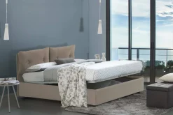 Letto matrimoniale Arron, adatto per materasso Cm 160x200,<Dmora Fashion