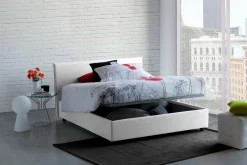 Letto matrimoniale Ashlee, adatto per materasso Cm 160x190,<Dmora New