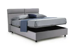 Letto matrimoniale Asica, Con materasso Cm 160x190 incluso,<Dmora Sale