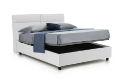 Letto matrimoniale Ator, Adatto a materasso Cm 160x200,<Dmora New