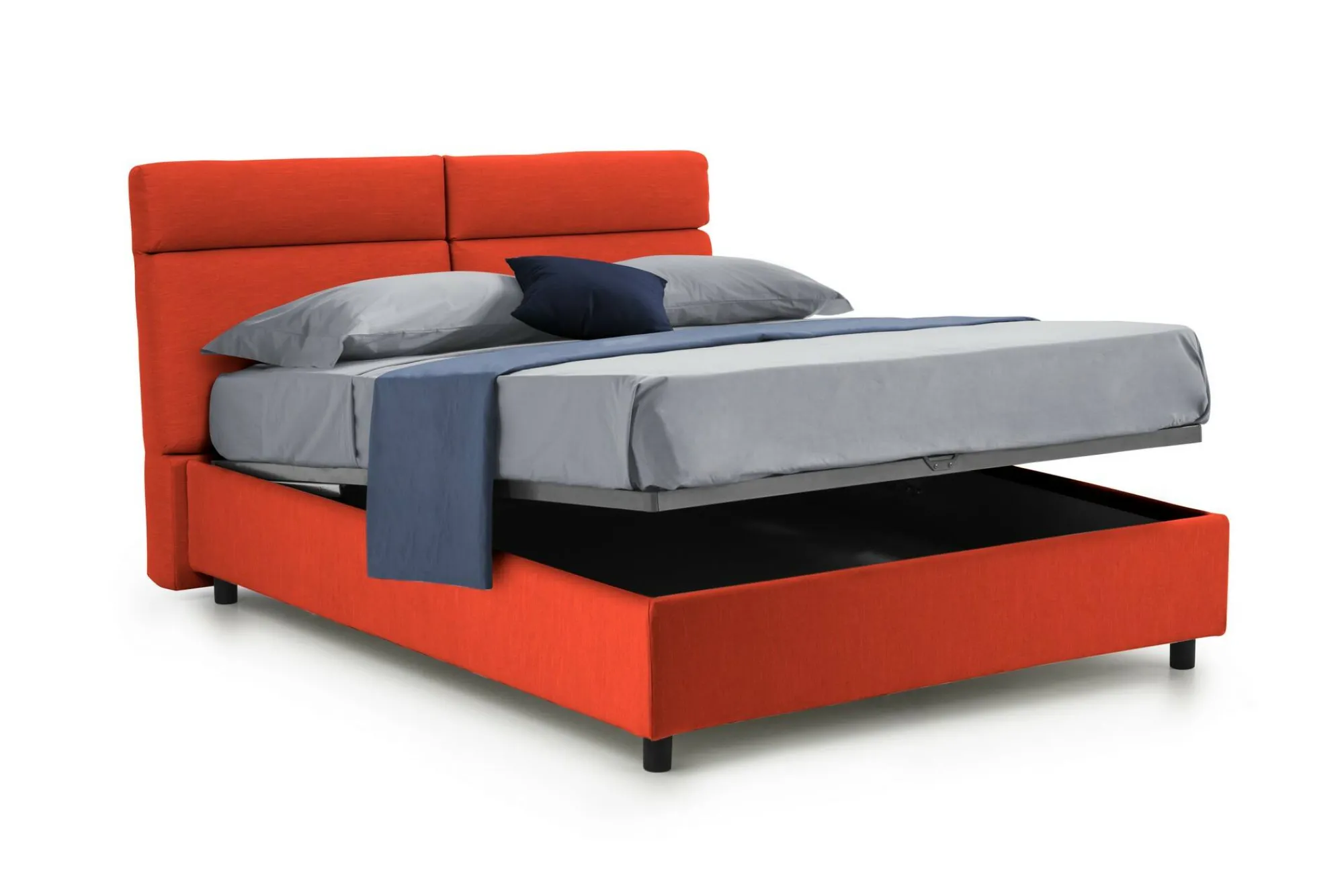 Letto matrimoniale Ator, Adatto a materasso Cm 160x200,<Dmora Clearance