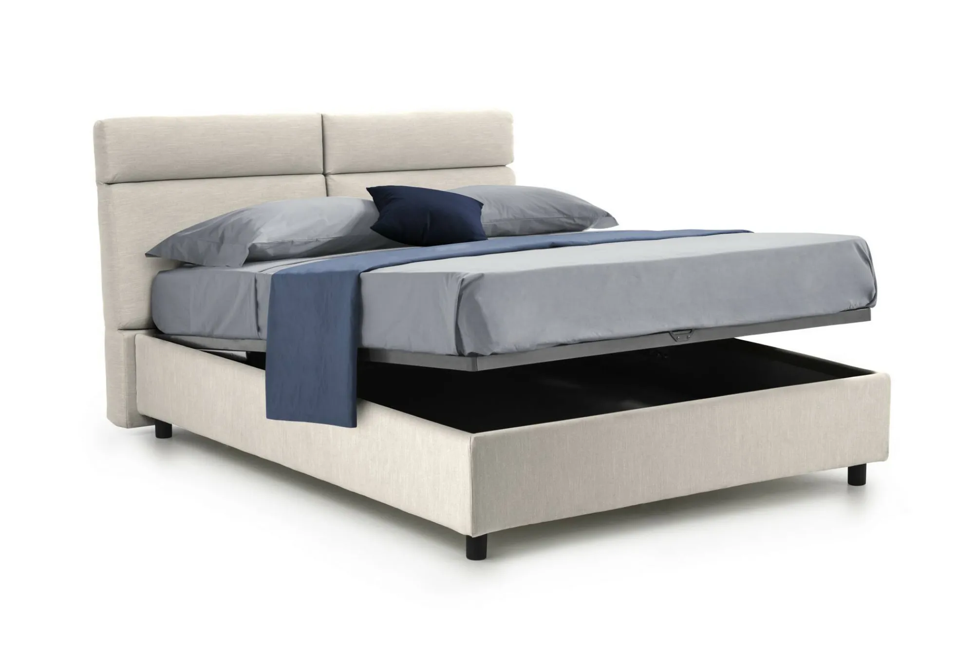 Letto matrimoniale Ator, Adatto a materasso Cm 160x200,<Dmora Flash Sale