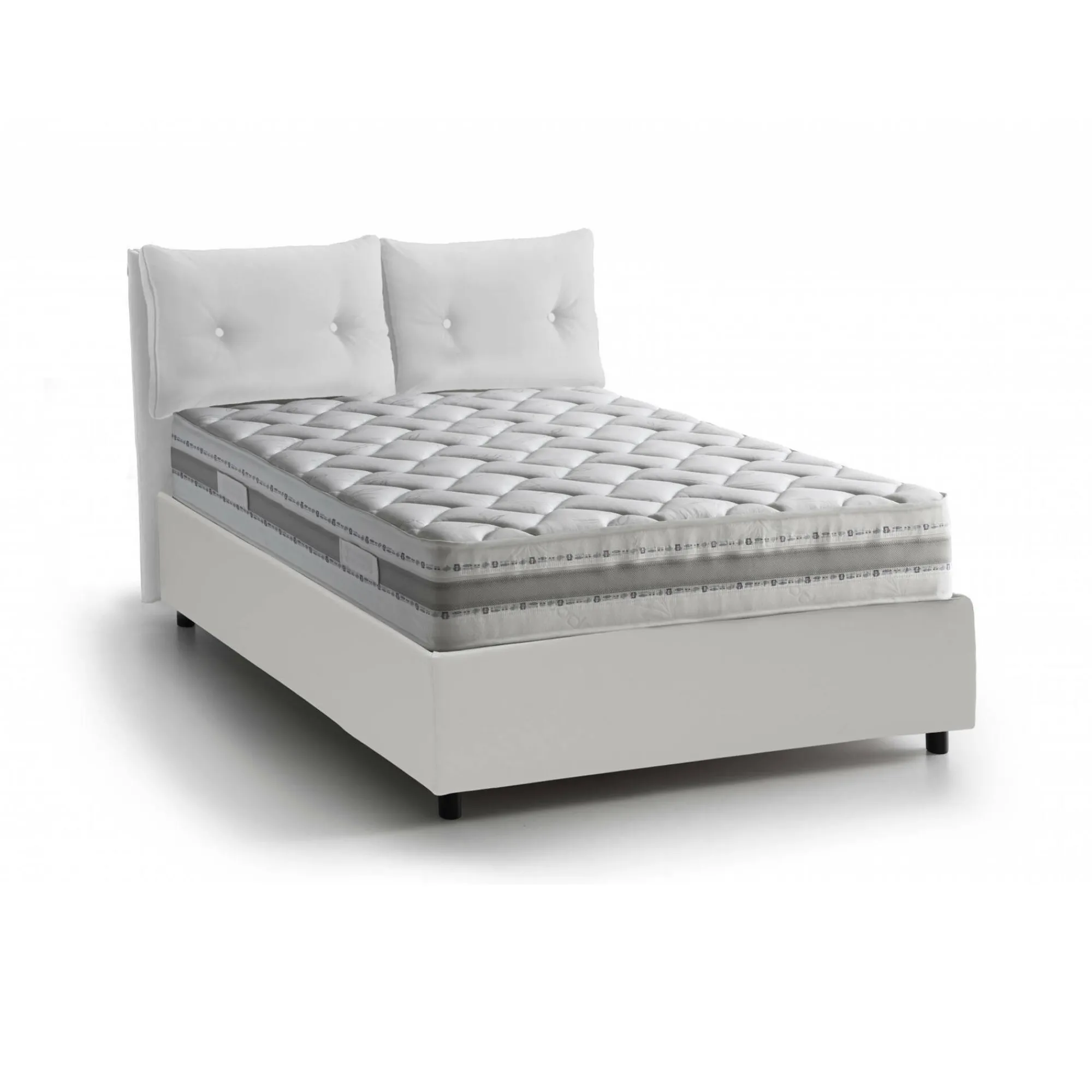 Letto matrimoniale Aylyn, con materasso Cm 160x200 incluso,<Dmora Sale