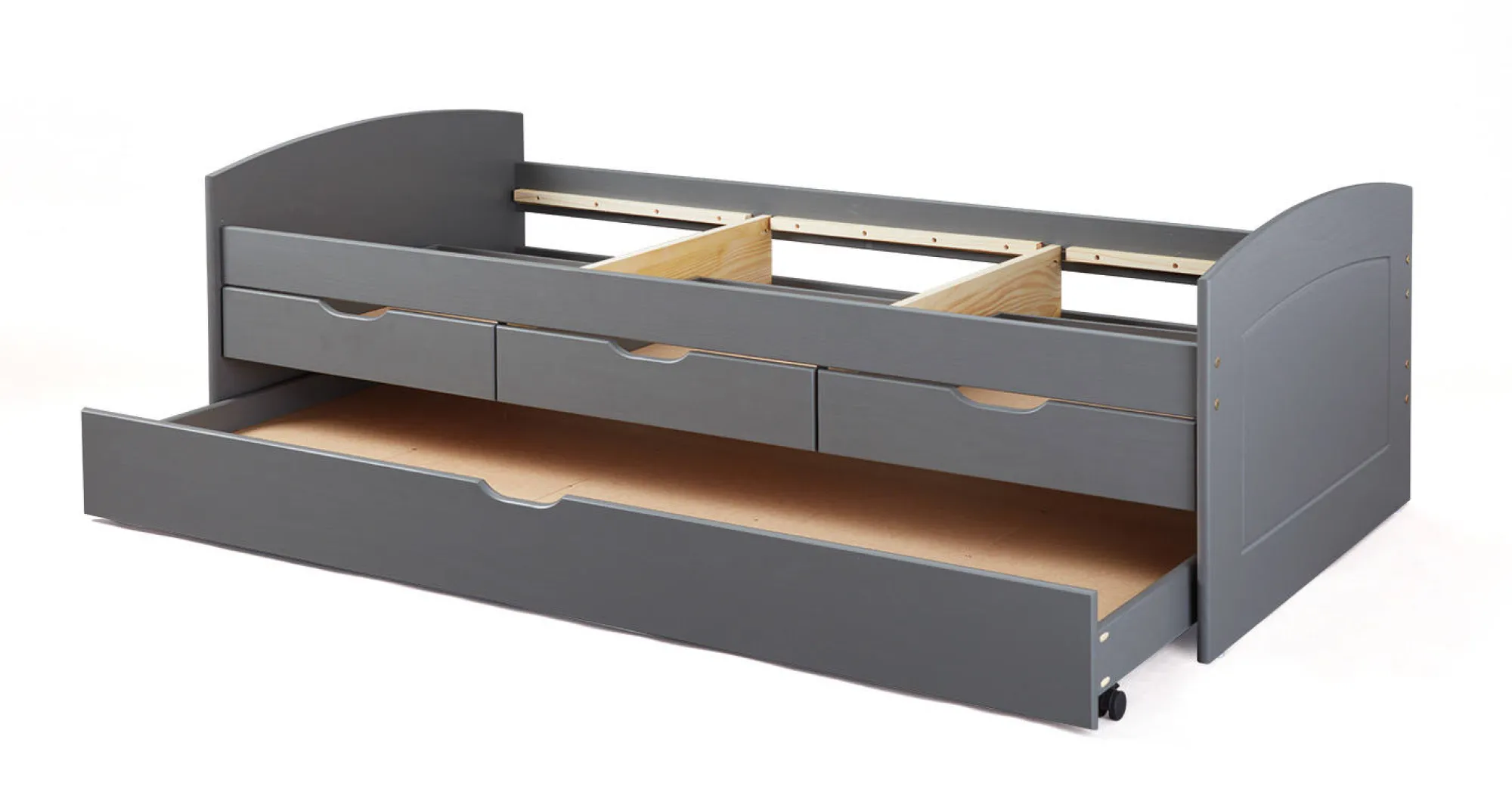Letto matrimoniale Bayreuth, Sommier per camera da letto, Giroletto per stanza, Struttura porta materasso, 205x63 h98 cm,<Dmora Best