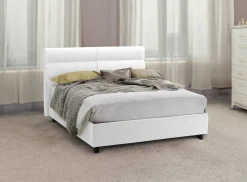 Letto matrimoniale Bedero, Con materasso Cm 160x200 incluso,<Dmora Online