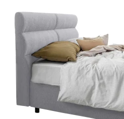 Letto matrimoniale Bedero, Con materasso Cm 160x200 incluso,<Dmora Sale