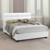 Letto matrimoniale Brienno, Adatto a materasso Cm 160x190,<Dmora Cheap