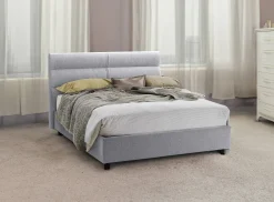 Letto matrimoniale Brienno, Adatto a materasso Cm 160x190,<Dmora Cheap