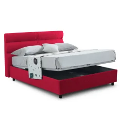 Letto matrimoniale Brienno, Adatto a materasso Cm 160x190,<Dmora Discount