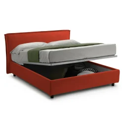 Letto matrimoniale Brolo, Adatto a materasso Cm 160x190,<Dmora Sale