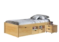 Letto matrimoniale Cuxhaven, Sommier per camera da letto, Giroletto per stanza, Struttura porta materasso, 96x209 h48 cm,<Dmora Store