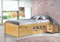 Letto matrimoniale Cuxhaven, Sommier per camera da letto, Giroletto per stanza, Struttura porta materasso, 96x209 h48 cm,<Dmora Sale