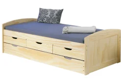 Letto matrimoniale Herten, Sommier per camera da letto, Giroletto per stanza, Struttura porta materasso, 98x205 h63 cm,<Dmora Discount