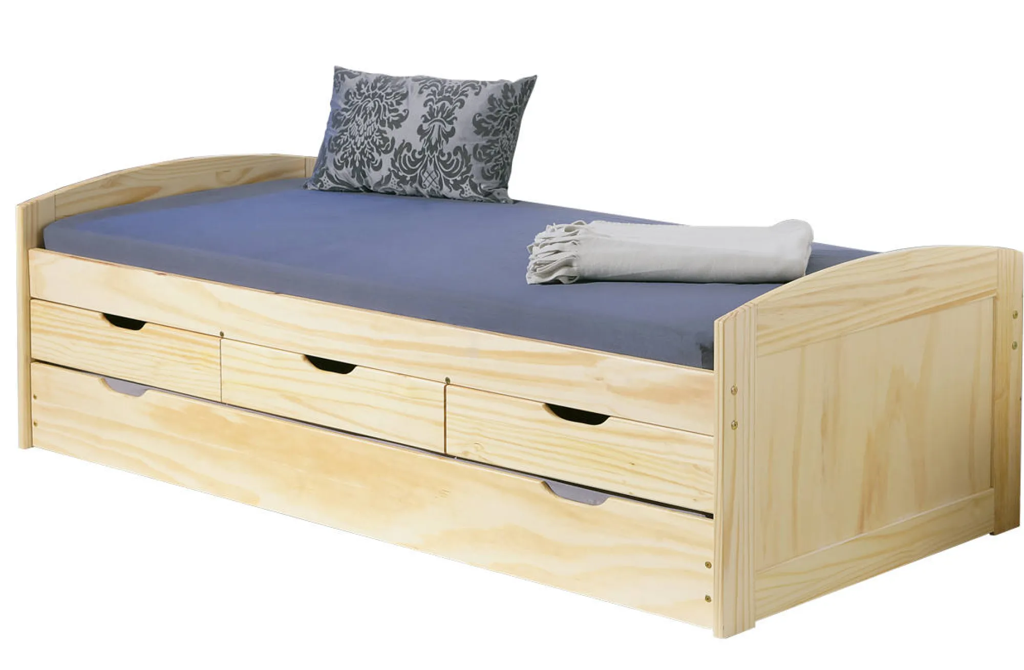 Letto matrimoniale Herten, Sommier per camera da letto, Giroletto per stanza, Struttura porta materasso, 98x205 h63 cm,<Dmora Discount