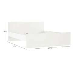 Letto matrimoniale Kaitak, 207x166 h80 cm,<Dmora Hot