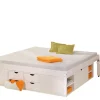 Letto matrimoniale Konstanz, Sommier per camera da letto, Giroletto per stanza, Struttura porta materasso, 146x196 h48 cm,<Dmora Discount