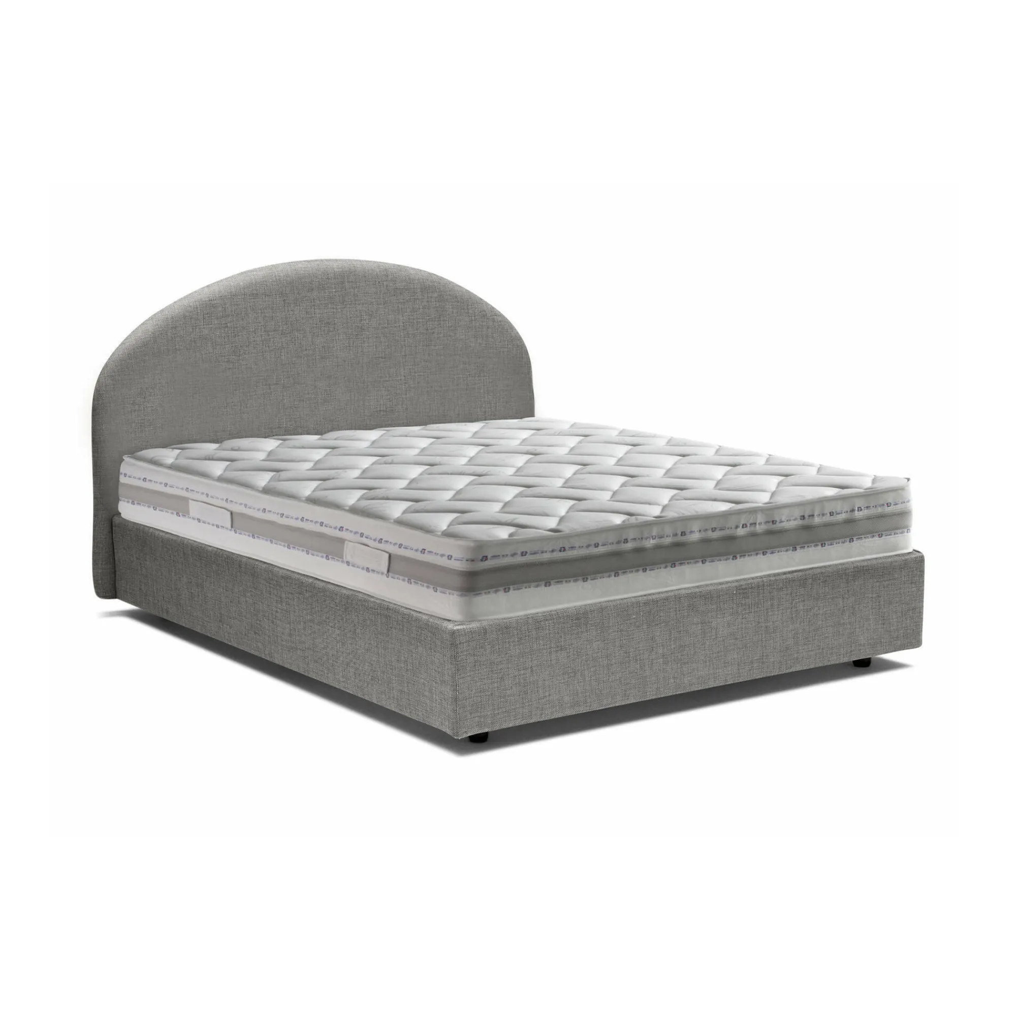 Letto matrimoniale Melanite, con materasso Cm 160x200 incluso,<Dmora Hot