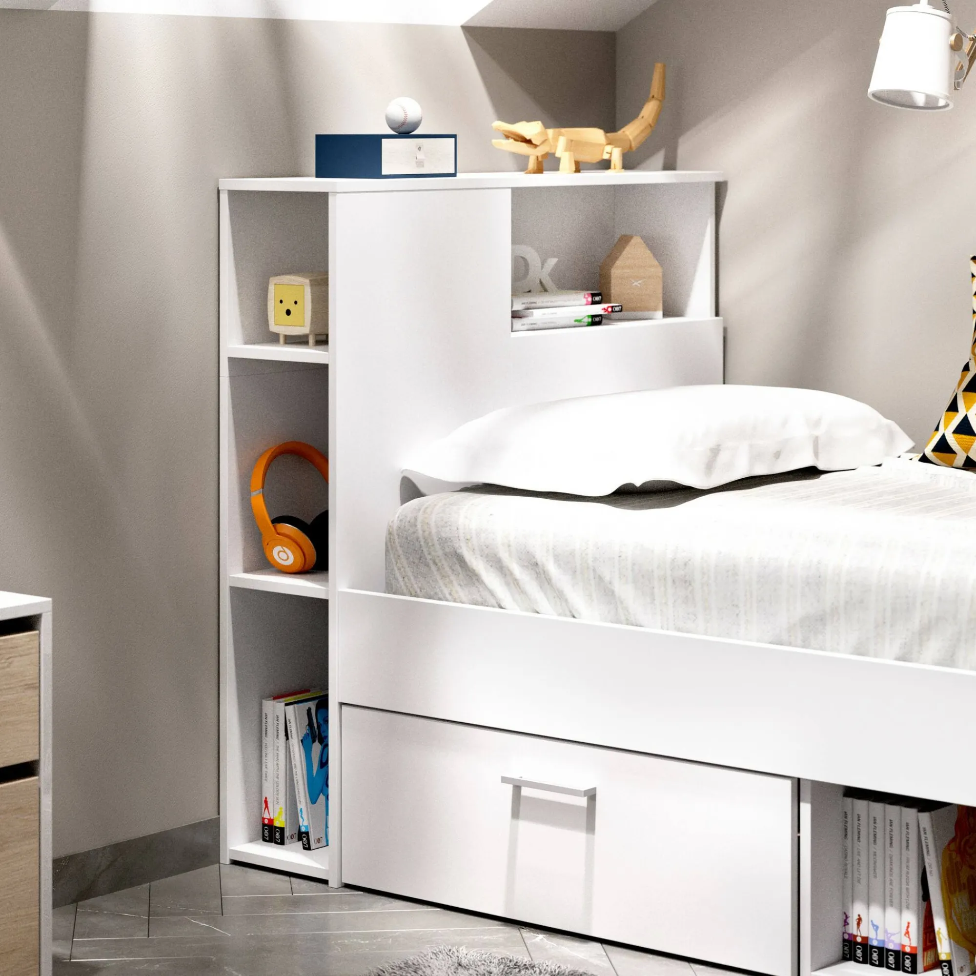 Letto per bambini Adrielle, 218x99h96 cm,<Dmora Discount