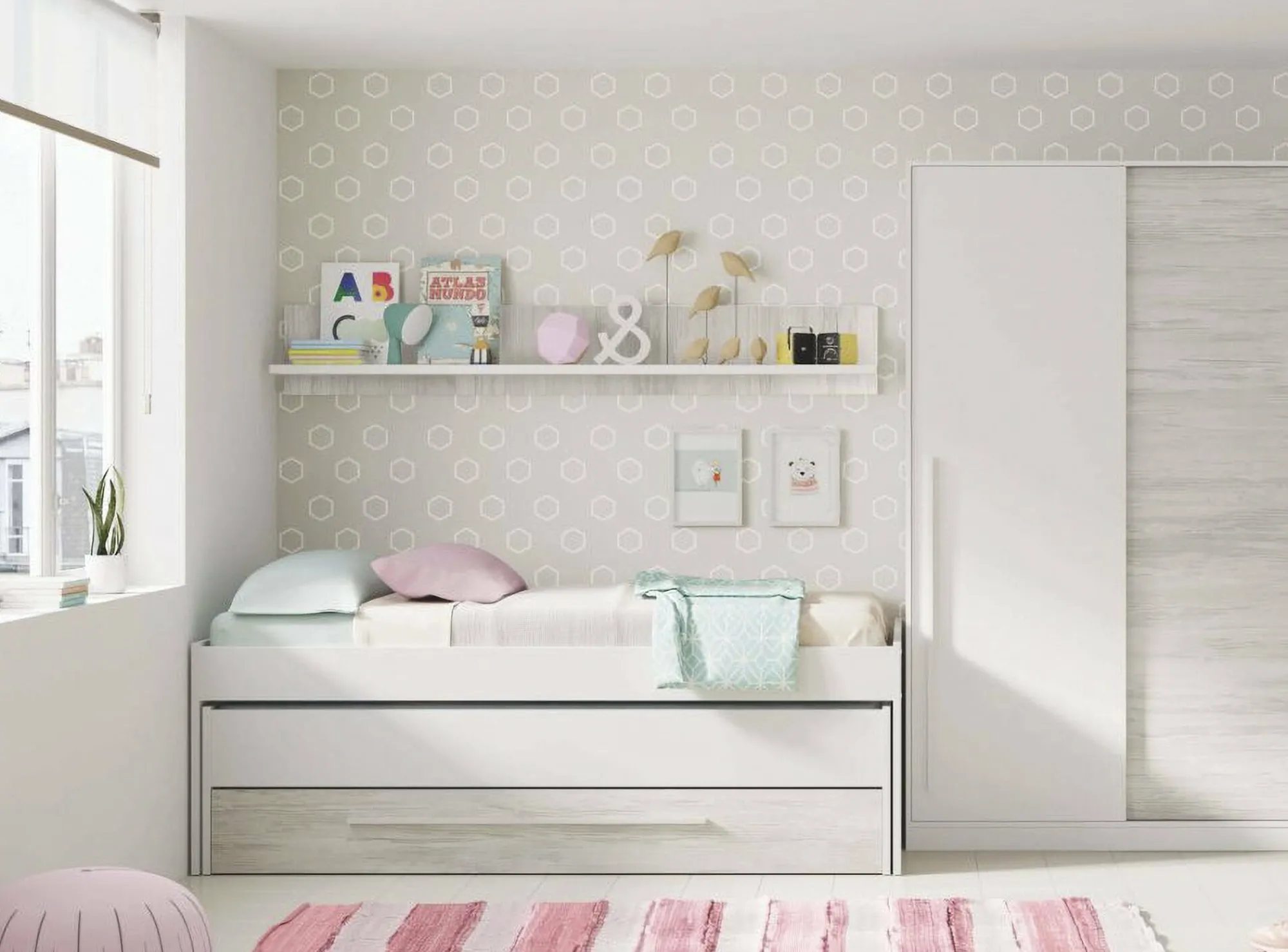 Letto per bambini Art, 199x96h65 cm,<Dmora Sale