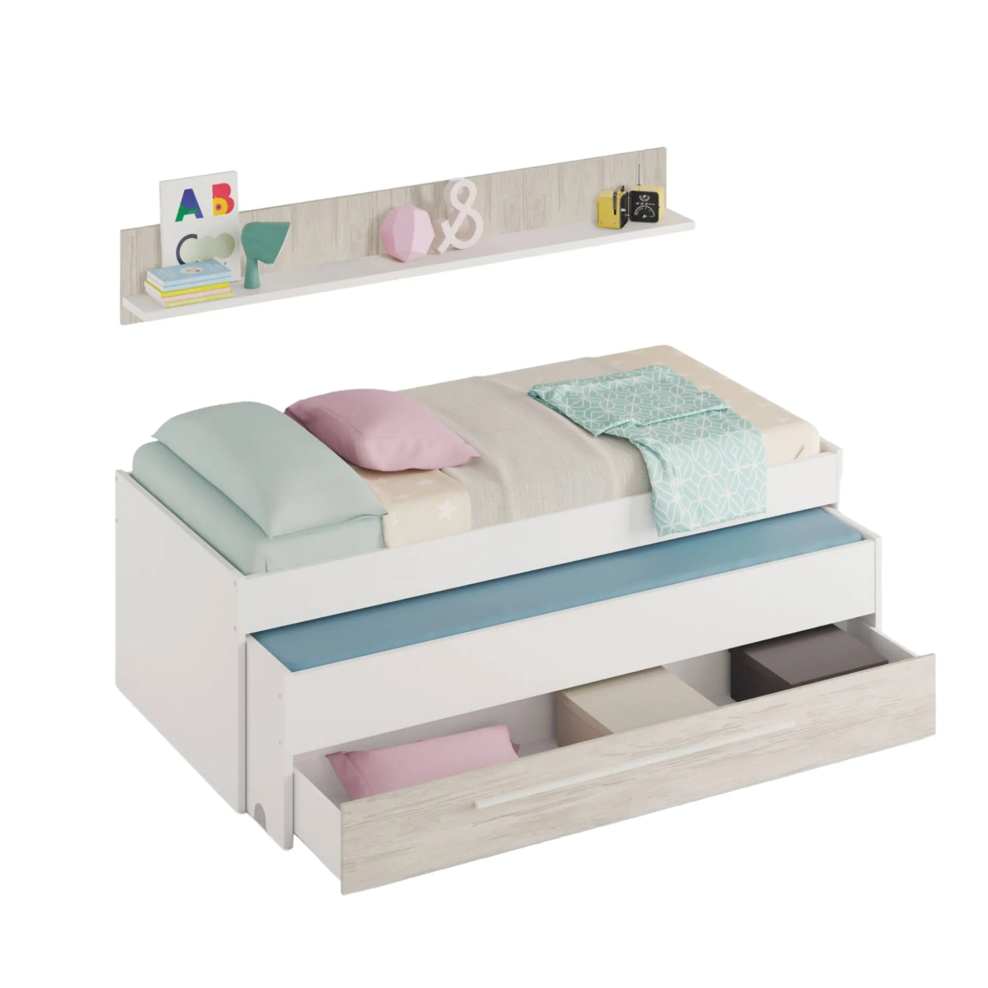 Letto per bambini Art, 199x96h65 cm,<Dmora Sale