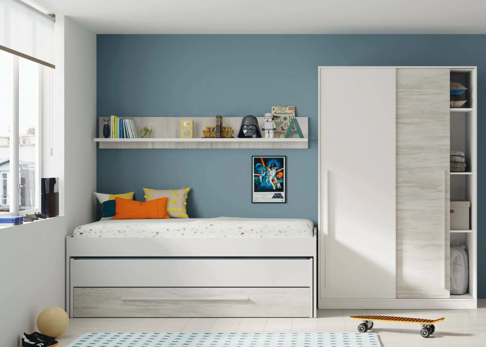 Letto per bambini Art, 199x96h65 cm,<Dmora Sale