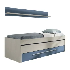 Letto per bambini Dmialic, 199x96h65 cm, Bianco e Blu<Dmora Fashion