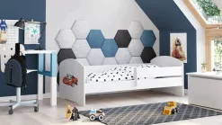 Letto per bambini Dorian, 85x164 h63 cm, con macchina<Dmora Fashion