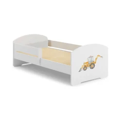 Letto per bambini Dorian, 85x164 h63 cm, con Escavatore<Dmora Shop