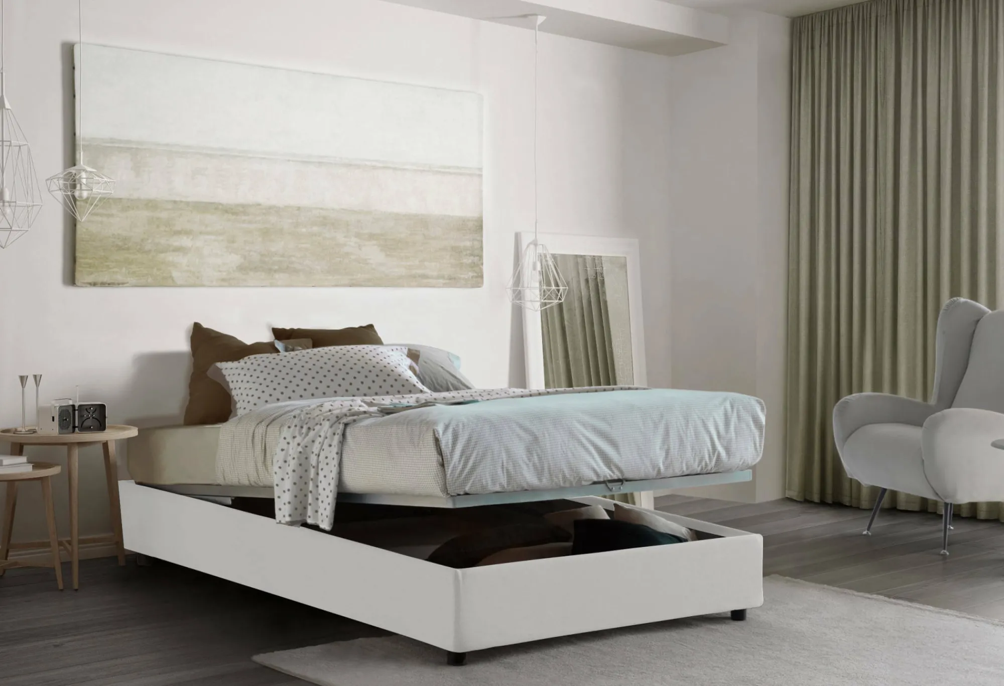 Letto piazza e mezza Abici, con materasso Cm 120x200 incluso,<Dmora Fashion