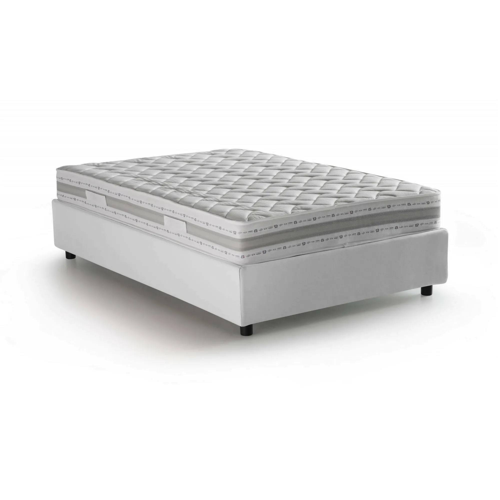 Letto piazza e mezza Aftis, con materasso Cm 120x190 incluso,<Dmora Online