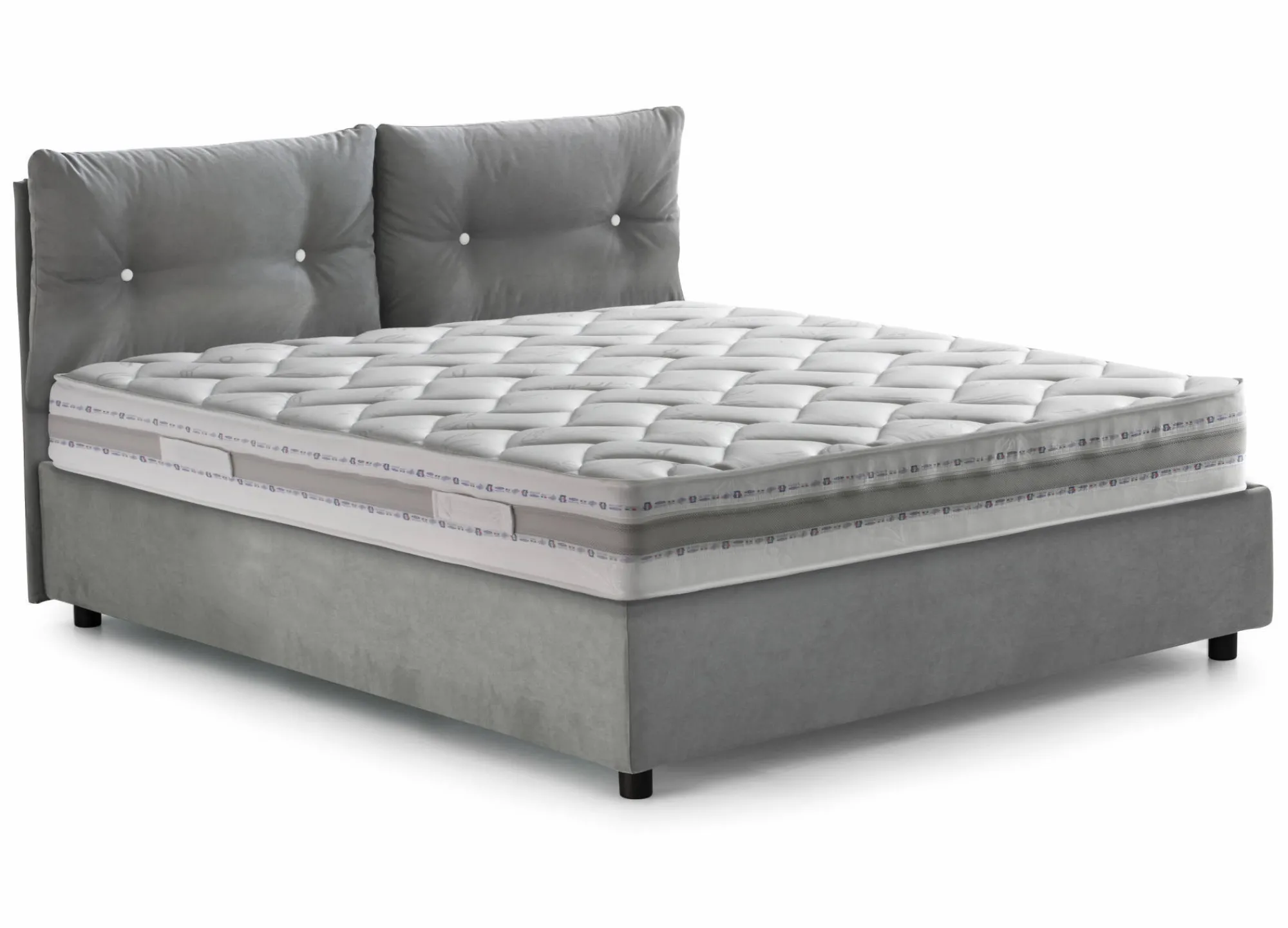 Letto piazza e mezza Agamennone, adatto per materasso Cm 120x190,<Dmora Store