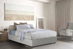 Letto piazza e mezza Alan, adatto per materasso Cm 120x190,<Dmora Store