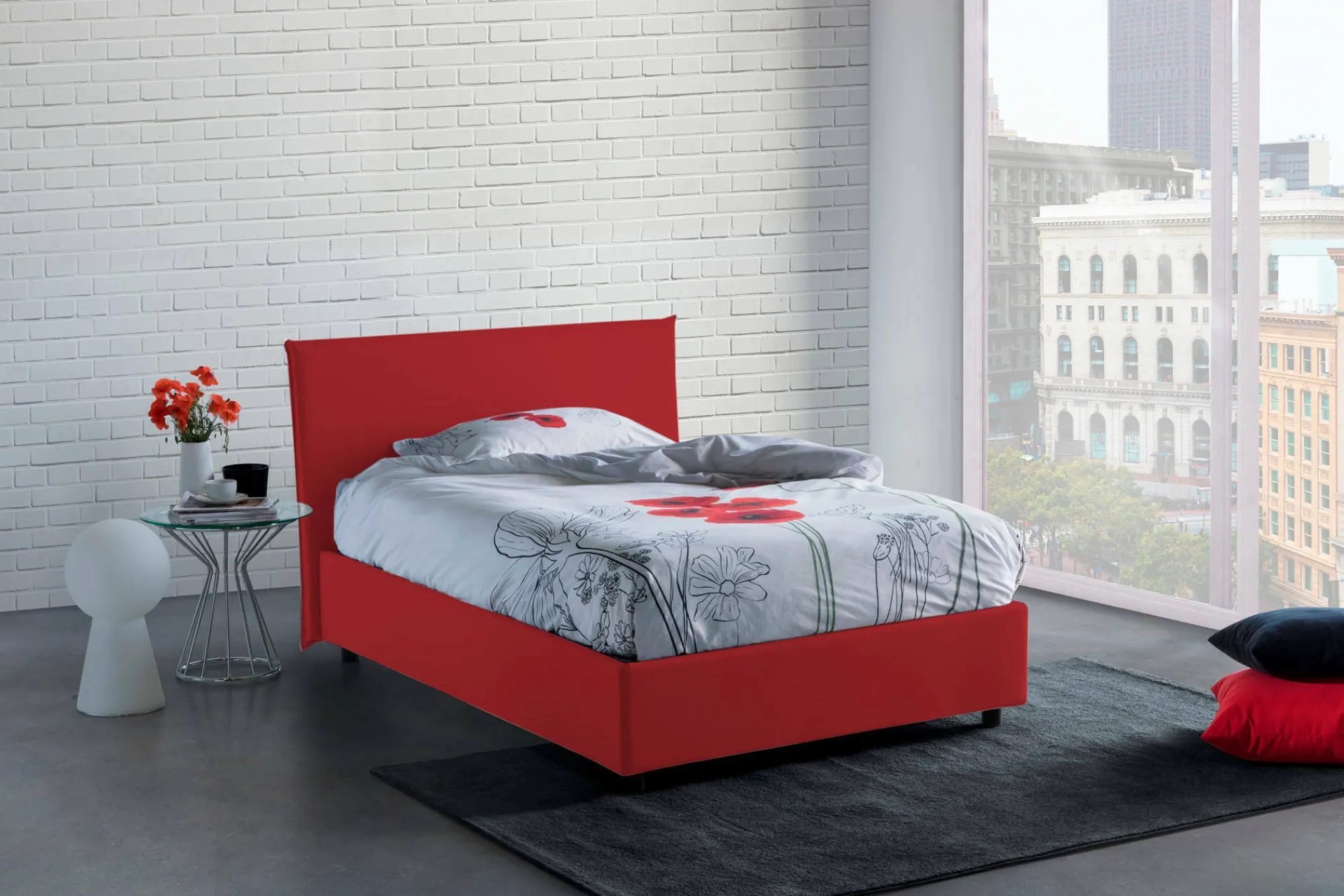 Letto piazza e mezza Anissa, adatto per materasso Cm 120x200,<Dmora Best Sale