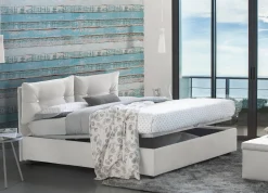 Letto piazza e mezza Arieta, con materasso Cm 120x190 incluso,<Dmora Cheap