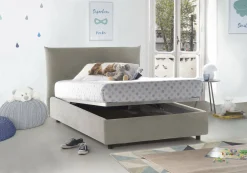Letto piazza e mezza Arpaise, con materasso Cm 120x190 incluso,<Dmora Discount
