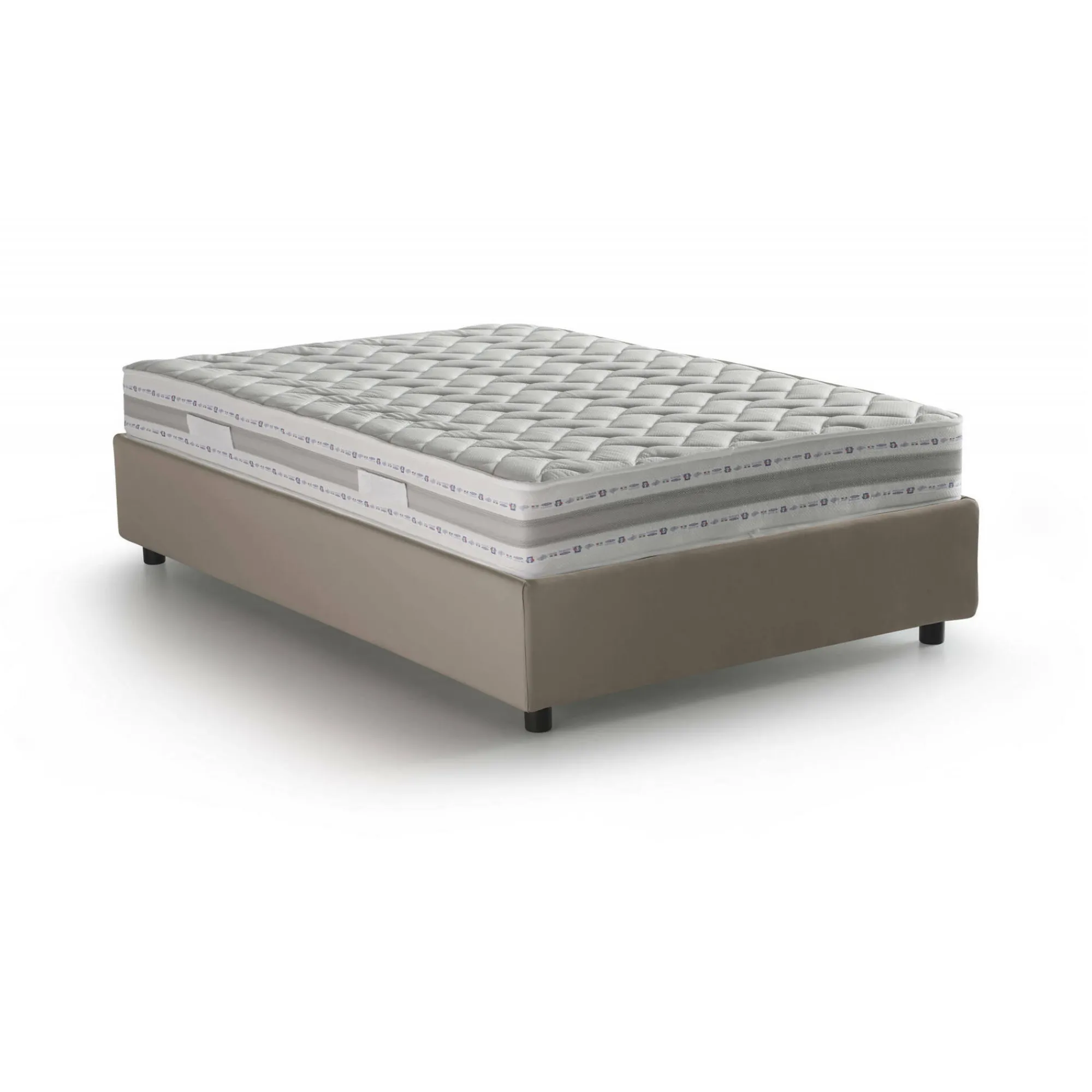 Letto piazza e mezza Atar, con materasso Cm 120x190 incluso,<Dmora Online