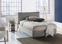 Letto piazza e mezza Attinia, con materasso Cm 120x190 incluso,<Dmora Cheap