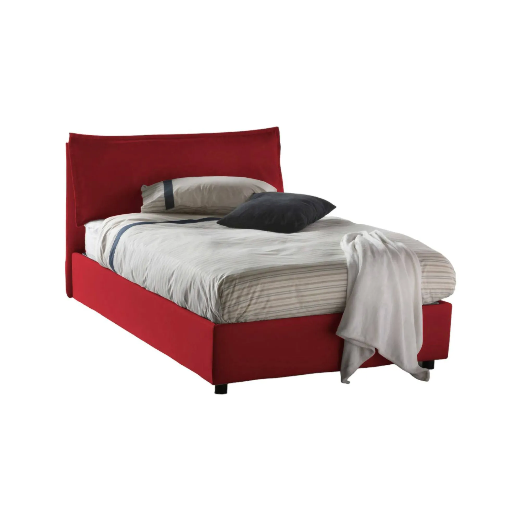 Letto piazza e mezza Attinia, con materasso Cm 120x190 incluso,<Dmora Fashion