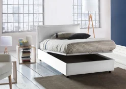 Letto piazza e mezza Attinia, con materasso Cm 120x190 incluso,<Dmora Cheap