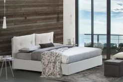 Letto piazza e mezza Bacio, con materasso Cm 120x190 incluso,<Dmora New