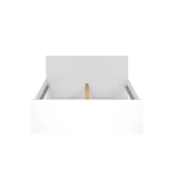 Letto piazza e mezza Bora, 146x207 h80 cm, Bianco<Dmora Fashion