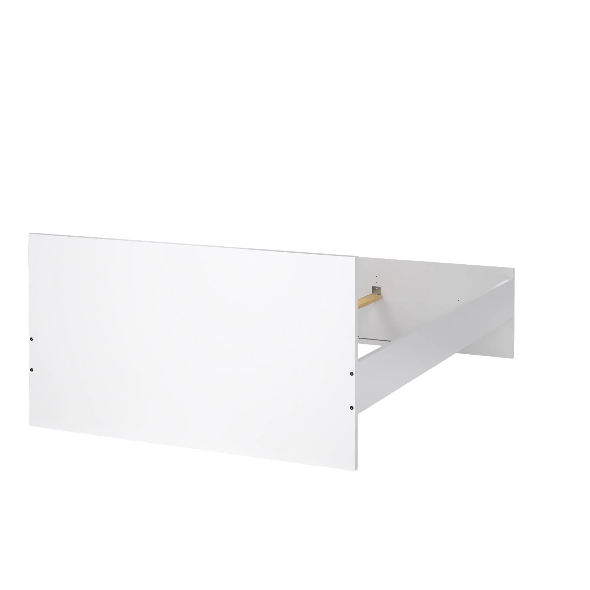 Letto piazza e mezza Bora, 146x207 h80 cm, Bianco<Dmora Fashion