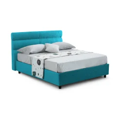 Letto piazza e mezza Brinzio, Con materasso Cm 120x200 incluso,<Dmora Flash Sale