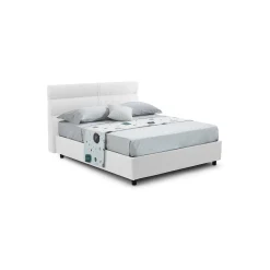 Letto piazza e mezza Briona, Adatto a materasso Cm 120x200,<Dmora Shop