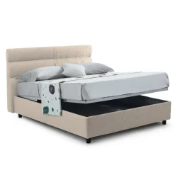Letto piazza e mezza Briosco, Con materasso Cm 120x190 incluso,<Dmora Fashion