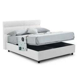 Letto piazza e mezza Briona, Adatto a materasso Cm 120x200,<Dmora Shop
