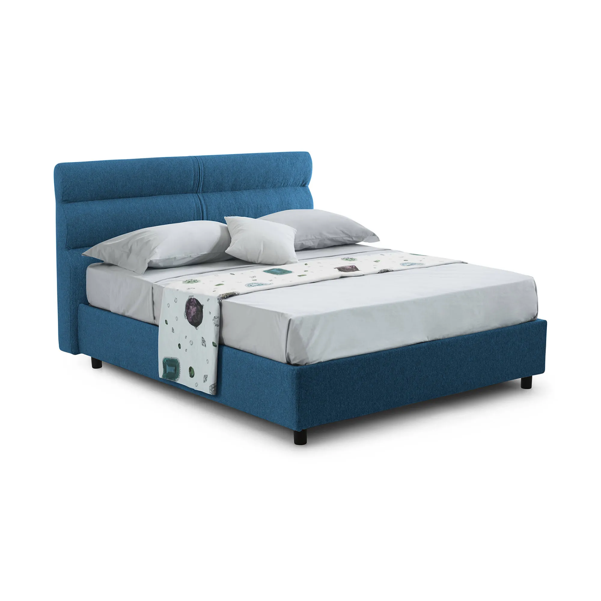 Letto piazza e mezza Brivio, Adatto a materasso Cm 120x190,<Dmora Online